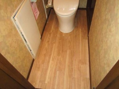 トイレの床交換　茨城県 境町,五霞町,古河市,エリア K様邸